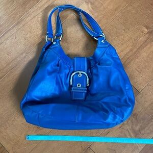 Royal Blue Coach hobo bag